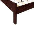 Graham Wooden Platform Bed in Espresso King with 2 Nightstands