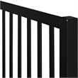 Hampton Wooden Platform Bed in Black Queen