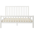 Hampton Wooden Platform Bed in White Queen