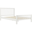 Hampton Wooden Platform Bed in White Queen