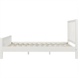 Hampton Wooden Platform Bed in White Queen