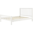 Hampton Wooden Platform Bed in White Queen