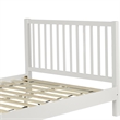 Hampton Wooden Platform Bed in White Queen