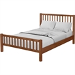 Hampton Wooden Platform Bed in Walnut Queen