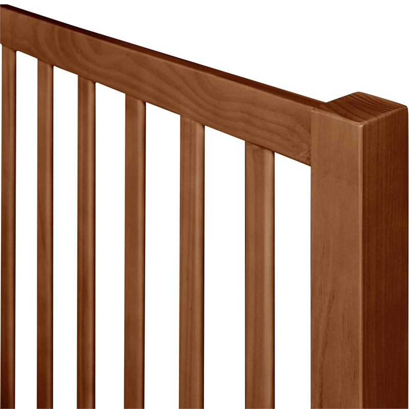 Hampton Wooden Platform Bed in Walnut Queen