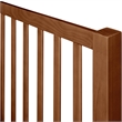 Hampton Wooden Platform Bed in Walnut Queen