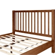 Hampton Wooden Platform Bed in Walnut Queen