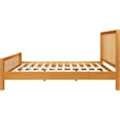 Hampton Wooden Platform Bed in Oak Queen