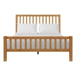 Hampton Wooden Platform Bed in Oak Queen