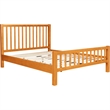 Hampton Wooden Platform Bed in Cherry Queen