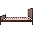 Hampton Wooden Platform Bed in Espresso Queen