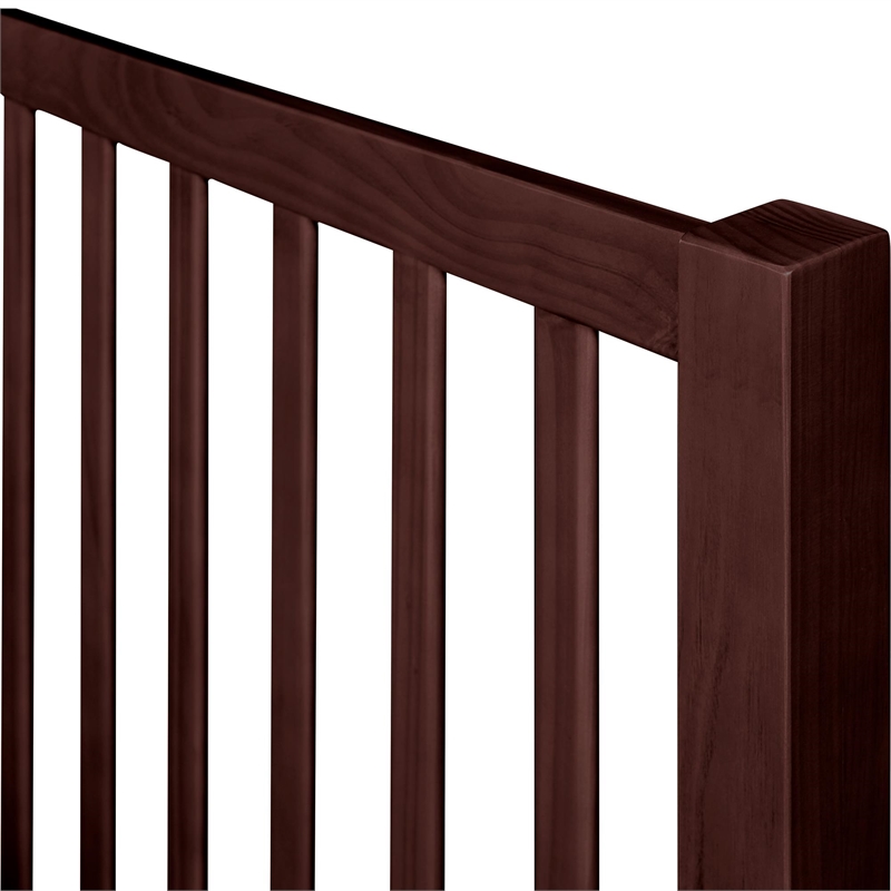 Hampton Wooden Platform Bed in Espresso Queen