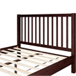 Hampton Wooden Platform Bed in Espresso Queen