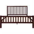 Hampton Wooden Platform Bed in Espresso King