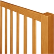 Hampton Wooden Platform Bed in Oak King with 2 Nightstands