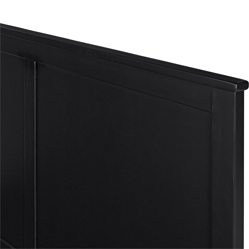 Winston Wooden Platform Bed in Black King