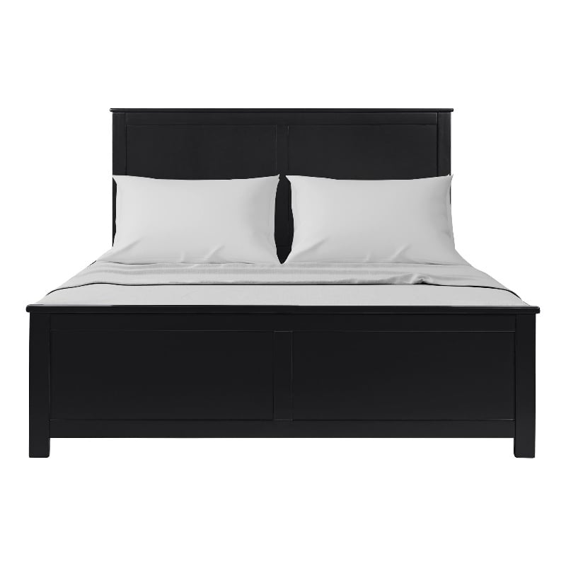Winston Wooden Platform Bed in Black King