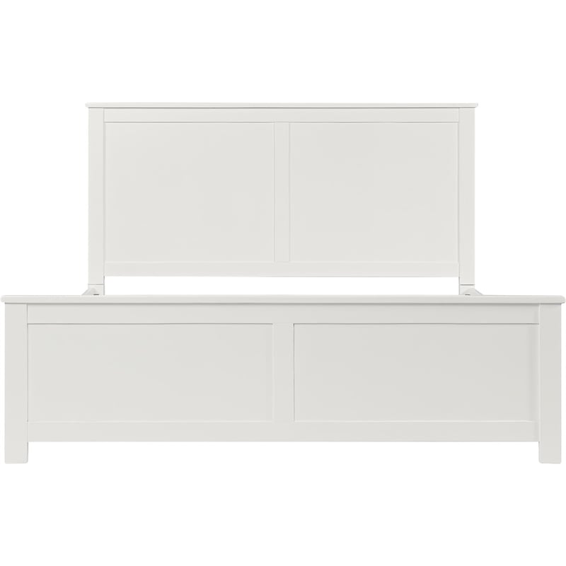 Winston Wooden Platform Bed in White King