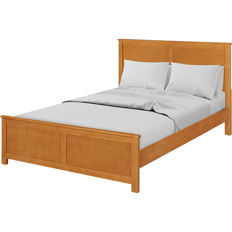 Winston Wooden Platform Bed in Cherry Queen