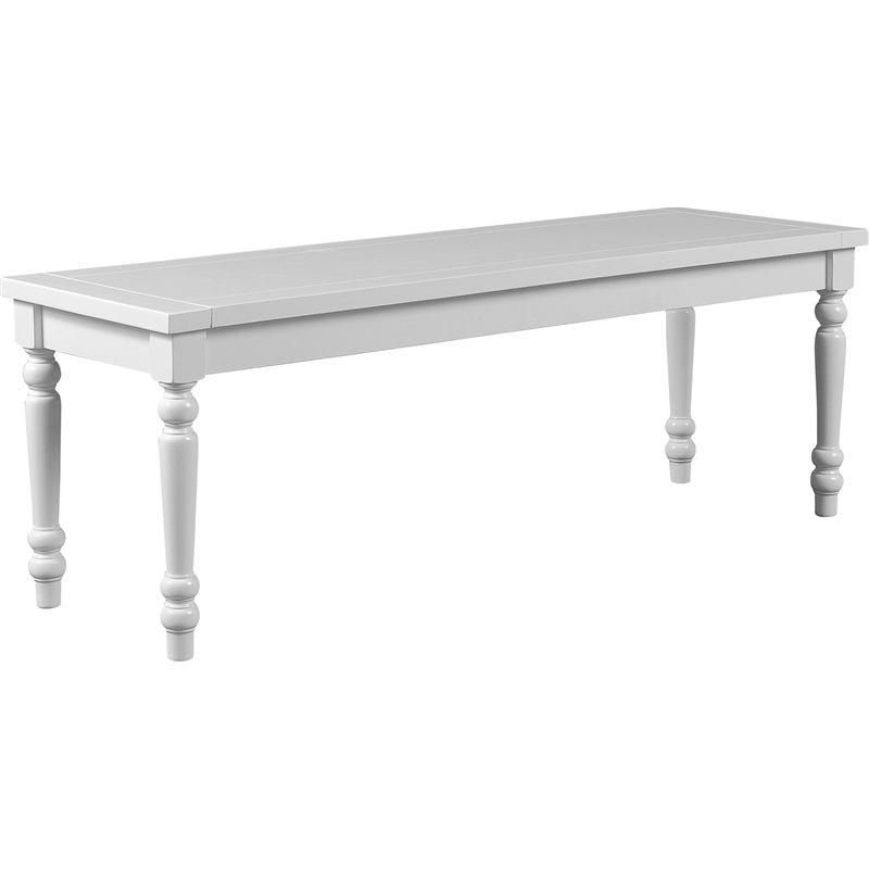 Philippe 6 Piece Dining Set White with Upholstered Chairs