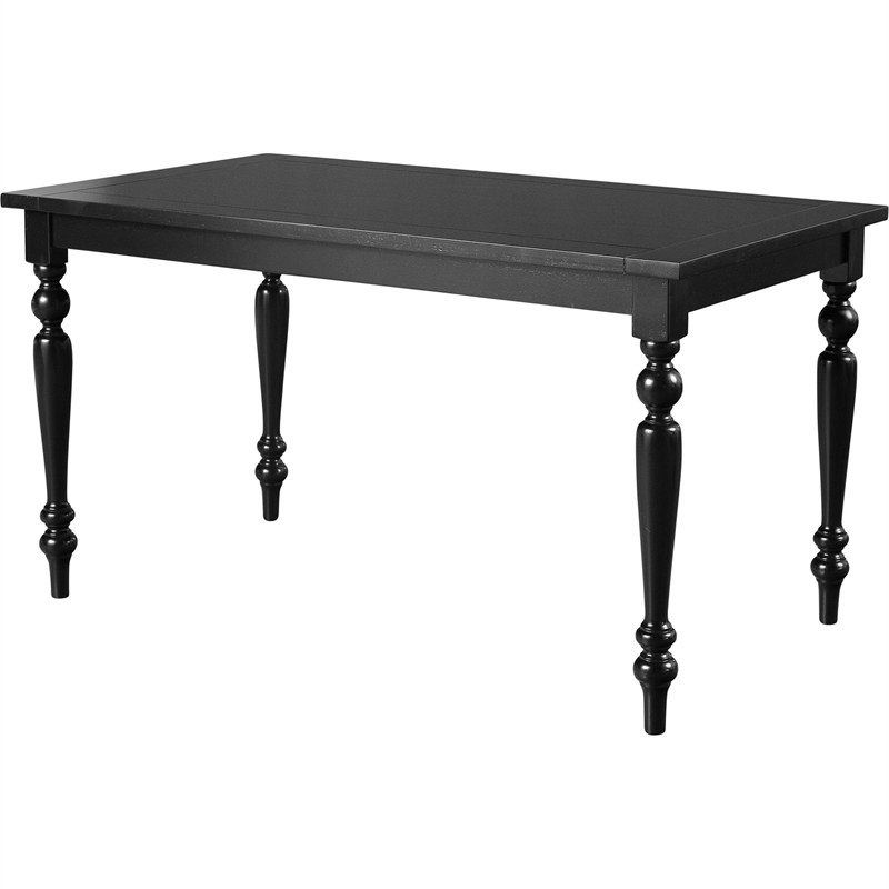 Philippe Wood Dining Table Black Seats 6