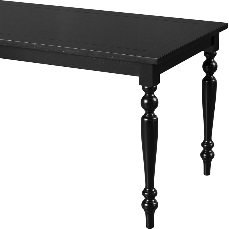Philippe Wood Dining Table Black Seats 6