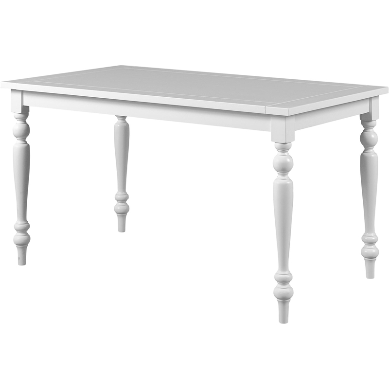 Philippe Wood Dining Table White Seats 6