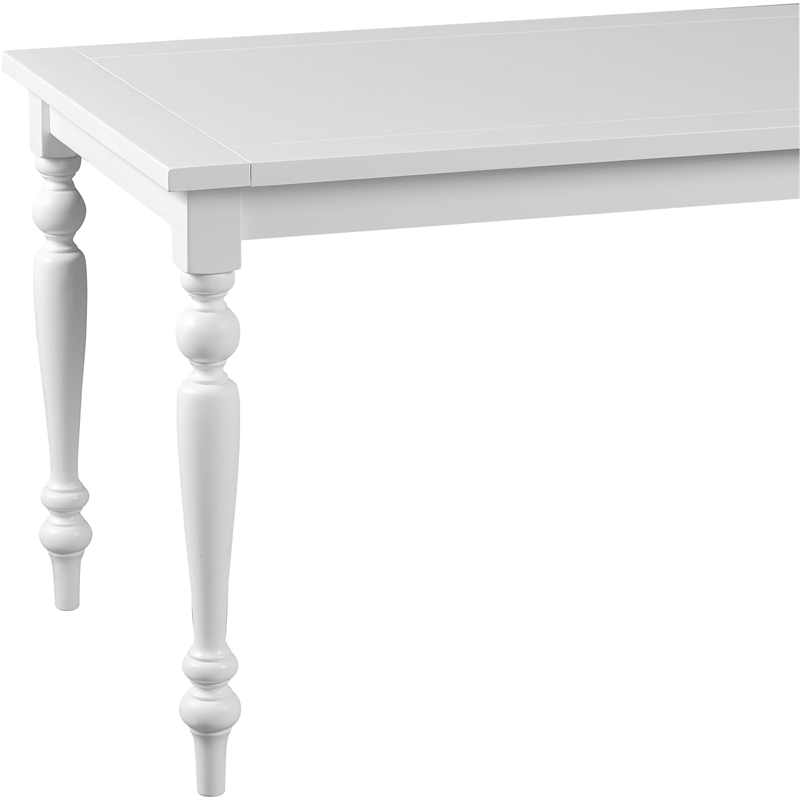 Philippe Wood Dining Table White Seats 6