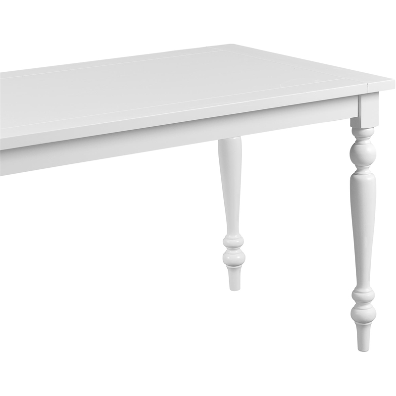 Philippe Wood Dining Table White Seats 6