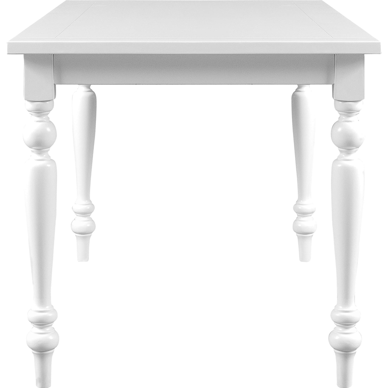 Philippe Wood Dining Table White Seats 6