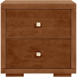 Camden Isle Wooden 2 Drawer Nightstand in Walnut