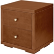 Camden Isle Wooden 2 Drawer Nightstand in Walnut