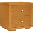 Camden Isle Wooden 2 Drawer Nightstand in Oak