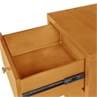 Camden Isle Wooden 2 Drawer Nightstand in Oak
