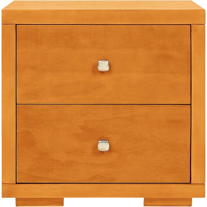 Camden Isle Wooden 2 Drawer Nightstand in Cherry