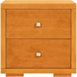 Camden Isle Wooden 2 Drawer Nightstand in Cherry