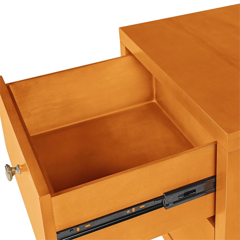 Camden Isle Wooden 2 Drawer Nightstand in Cherry