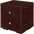 Camden Isle Wooden 2 Drawer Nightstand in Espresso