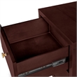 Camden Isle Wooden 2 Drawer Nightstand in Espresso