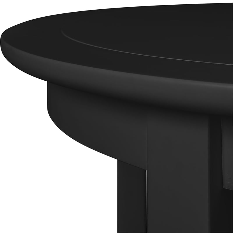 Kendal 5 Piece Dining Set Black Round Table