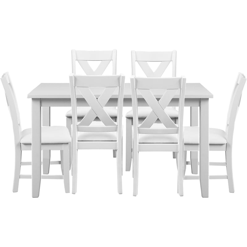 Kendal 7 Piece Dining Set White