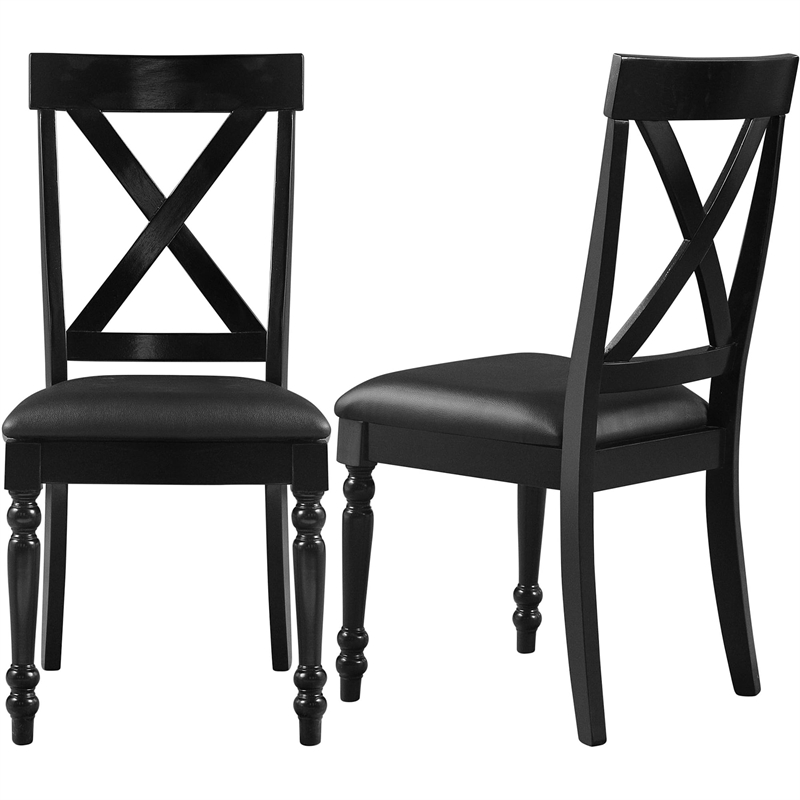 Philippe 5 Piece Dining Set Black Round