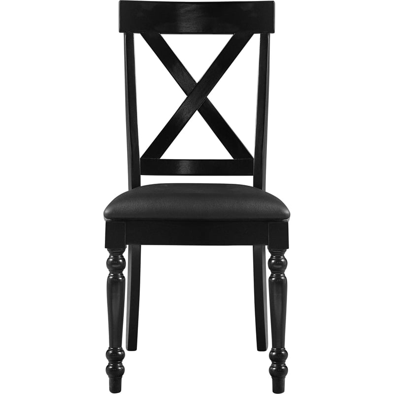 Philippe 7 Piece Dining Set Black