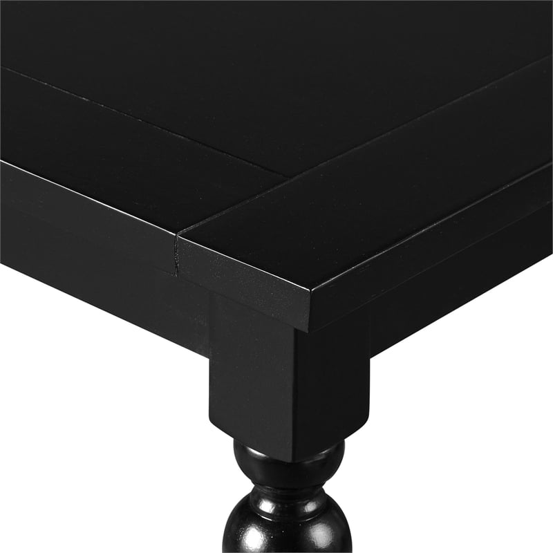 Philippe 7 Piece Dining Set Black
