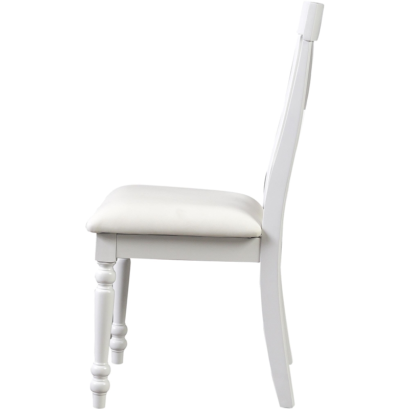 Philippe 5 Piece Dining Set White Round