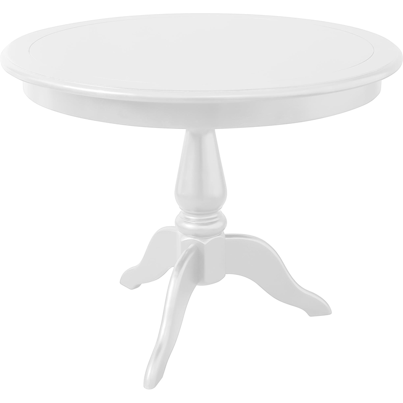 Philippe Pedestal Dining Table White