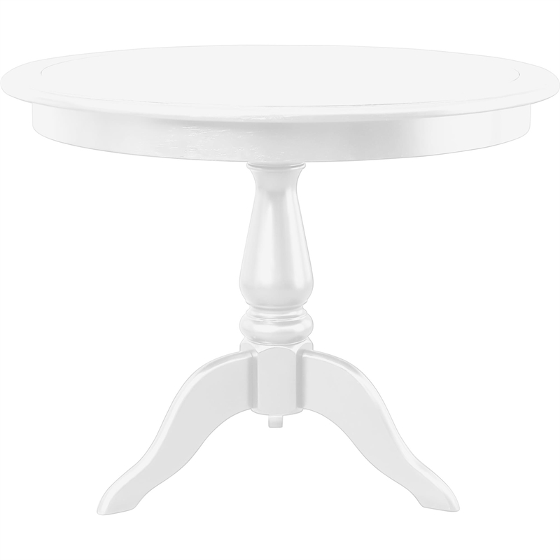 Philippe Pedestal Dining Table White