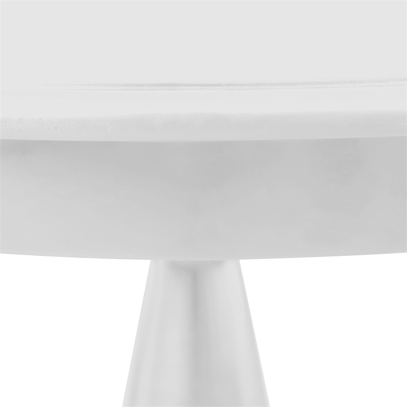Philippe Pedestal Dining Table White