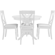 Philippe 5 Piece Dining Set White Pedestal