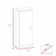 TUHOME Belleria Pantry Engineered Wood Pantries in  White